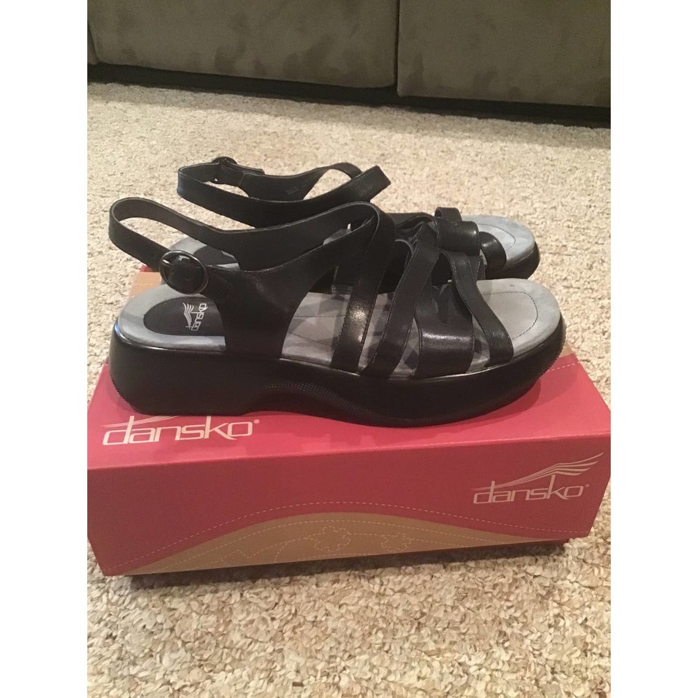 Dansko Lolita full grain black sandal size 40 - Picture 5 of 9